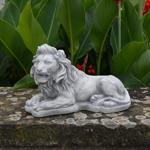 Löwe liegend steinfigur 25 - löwe,
