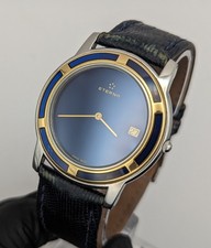 Vintage Eterna Galaxis Herren Armbanduhr Quarz mit Saphir Edelsteinen