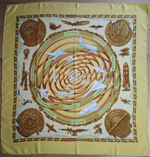 seltenes Hermes-Paris Seidentuch "REVES D´ESPACE" - guter Zustand