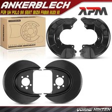 4x Ankerblech Bremsscheibe