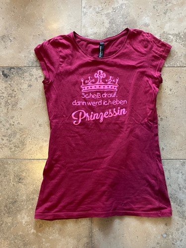Shirt mädchen weinrot - t-shirt, s