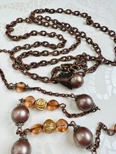 Vintage perlen lagenlook kette - vintage,