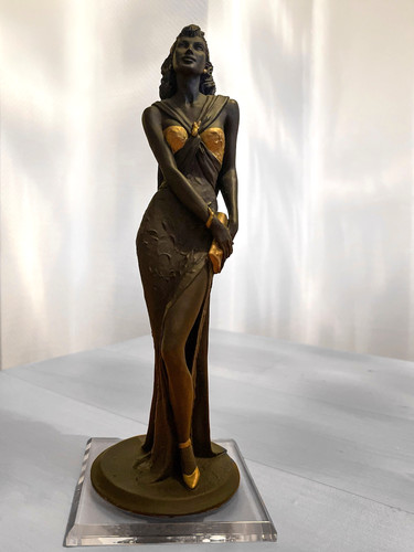 Art deco skulptur - art, resin