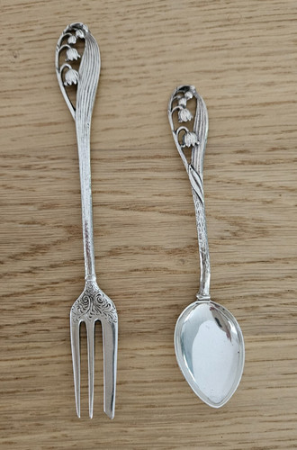 Kuchengabel und kaffeelöffel - kuchengabel,