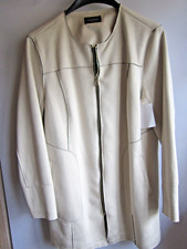 toller Mantel in Wildlederoptik in elfenbein Gr. 44 leicht elegant