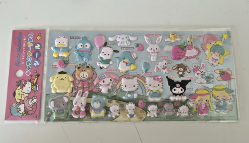 Sanrio figuren puffy sticker - sanrio,