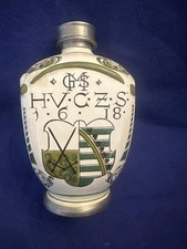 Vintage Keramik Schraubflasche Ulmer Keramik Zinn Apotheker Kursachsen   1 von 3