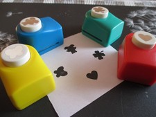 Motiv-Stanzer  als 4-er Set  -  Thema  Glück / Liebe / Frühling