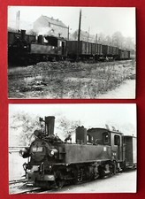 2 x Eisenbahn Foto Bahnhof