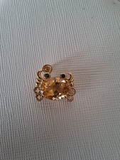 Citrin Anhänger S925