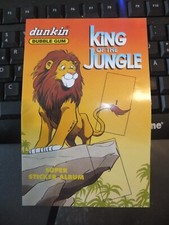Kaugummi Sammelbilder Leer Album - KING OF THE JUNGLE - DUNKIN - kein Panini
