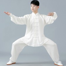 Unisex Chinesisch Tai-Chi Anzug Kung Fu Hemd+Hose Wushu Uniform Kampfsport