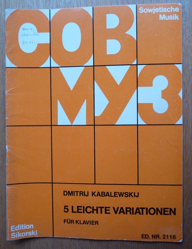 Original musiknotenheft 5 - original,