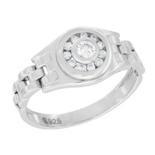 Herren Sterlingsilber Uhr Band