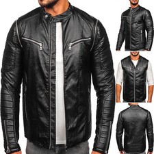 Bikerjacke Kunstlederjacke