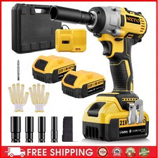 1000Nm Akku-Schlagschrauber Ratschen Akkuschrauber Set 21V mit 1x 2x Akkus 6,0Ah