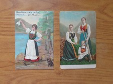 Lotto 2 Postkarte Frauen Mit