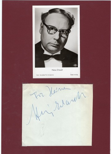 Autogramm heinz erhardt - heinz,