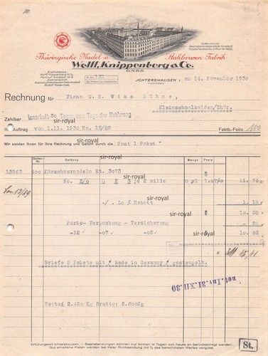 Nadel und stahlwarenfabrik - nadel-,