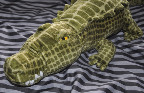 Krokodil stofftier grün - -,