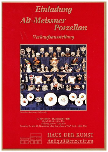 Meissener porzellan einladung - meissener,