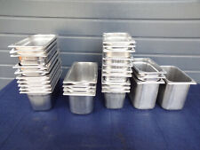28x Behälter 1/3 GN 1/4 GN 200mm 150mm Gastronomen Edelstahl VA