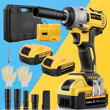 1000Nm Akku-Schlagschrauber Ratschen Akkuschrauber Set 21V mit 1x 2x Akkus 6,0Ah