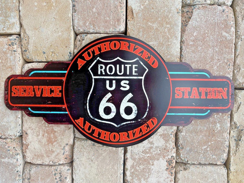 Blechschild route usa cm - 60,