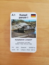 Kartenspiel Quartett Kampfpanzer