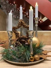 Adventskranz Kerzentablett