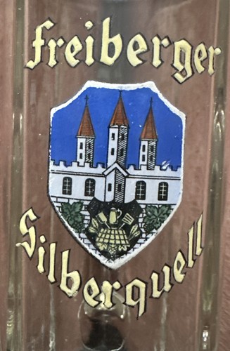 Bierhumpen glas freiberger - bierhumpen,