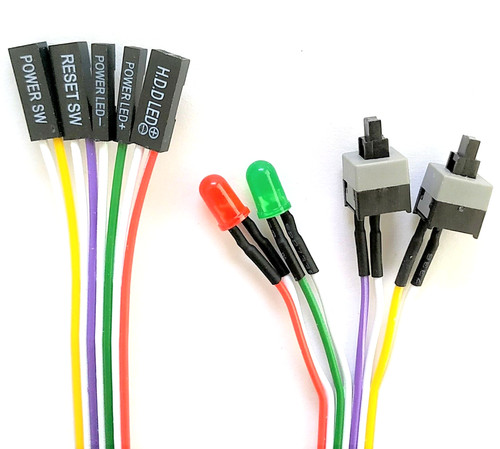 Power reset taster - reset, led