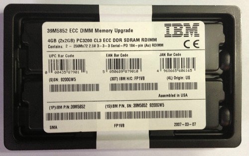 Ibm 39m5852 4gb - (2x2gb), pc3200