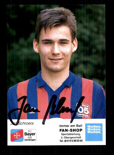 Jan schroers autogrammkarte - jan,