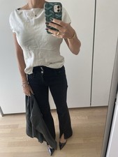 COS Seidentop Bluse 38 Elfenbein