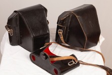 2,5 x Leder Tasche / Leather Bag Pentacon Six TL Bereitschaftstasche
