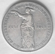 Frankfurt am Main: Taler 1862... Zum Deutschen Schützenfest