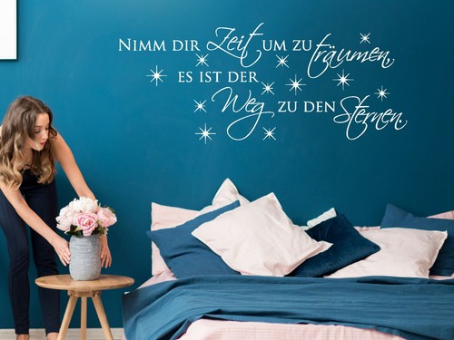 Wandtattoo nimm dir zeit zu - wandtattoo,