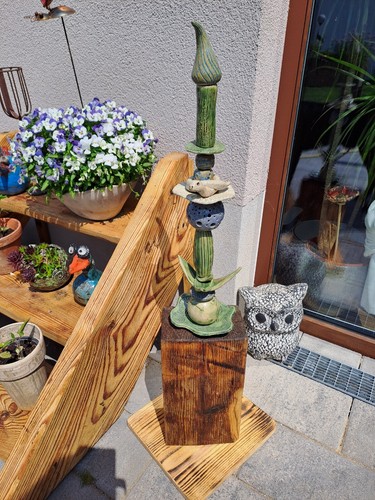 Gartenstele keramik - gartenstele,