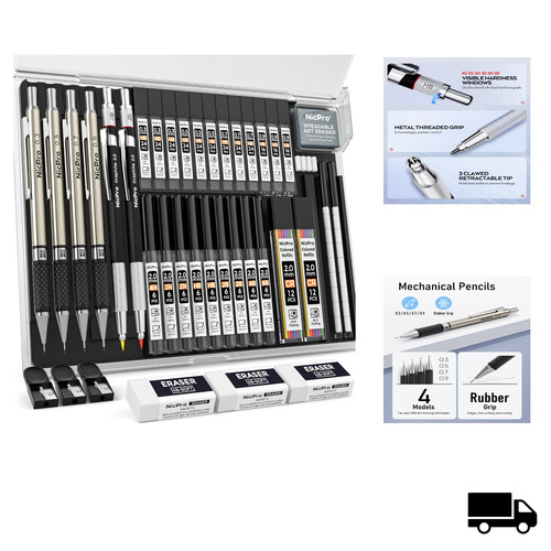 Nicpro druckbleistift set - set, 37
