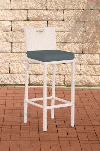Barhocker mari eisengrau weiß - barhocker,