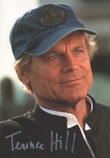 Original Autogramm von TERENCE HILL + Briefumschlag