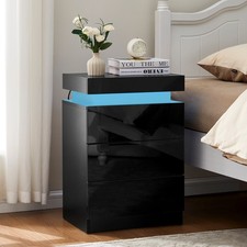 Schwarz LED Nachttisch 3