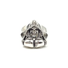 massiver 925 Silber Totenkopf