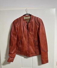 Oakwood Lederjacke, rotbraun