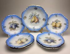 Schumann Bavaria US Zone Set 6  Obstteller und 1 große Obstschale 1945-1951 J.