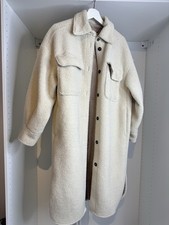 H&M Teddy Mantel Beige Größe