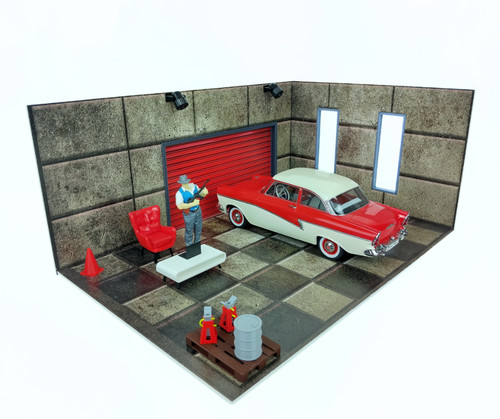 Modellauto garage maßstab - garage,