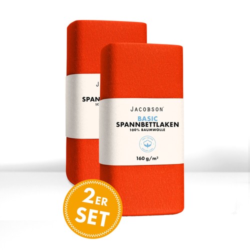 2er set jersey spannbettlaken - 2er,