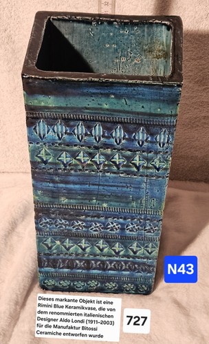Keramikvase blau grün braun - keramikvase, blau-grün-braun